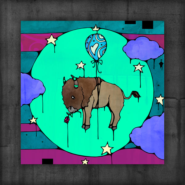 by the moon & the stars in the sky